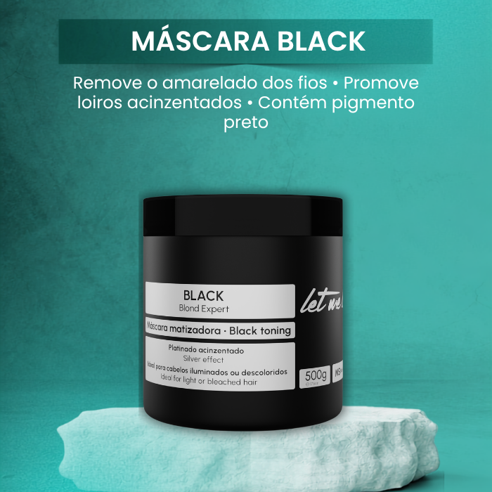Maschera nera - Effetto grigio | 500 g