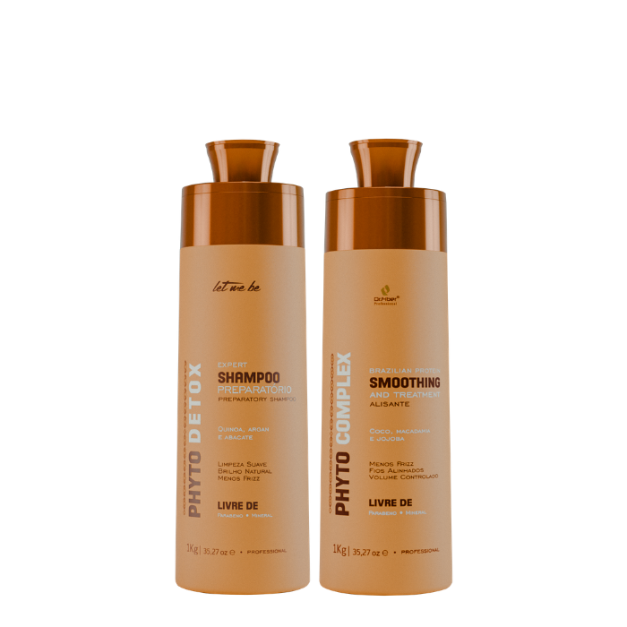 Shampoo preparatorio di disintossicazione Phyto | 1L + raddrizzamento complesso di Phyto | 1l