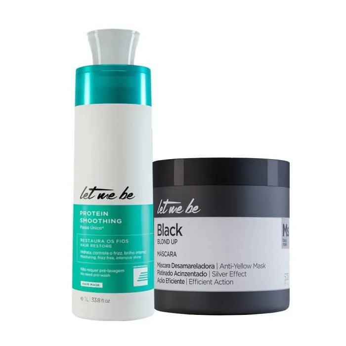 Passaggio singolo di levigatura delle proteine | 1L + Maschera nera - Effetto gestito | 500 g