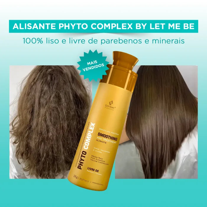 Shampoo preparatorio di disintossicazione Phyto | 1L + raddrizzamento complesso di Phyto | 1l