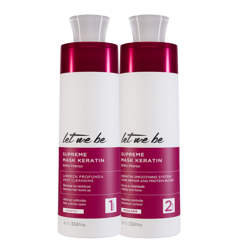 Maschera del kit di raddrizzamento supremo cheratina | 2x1l