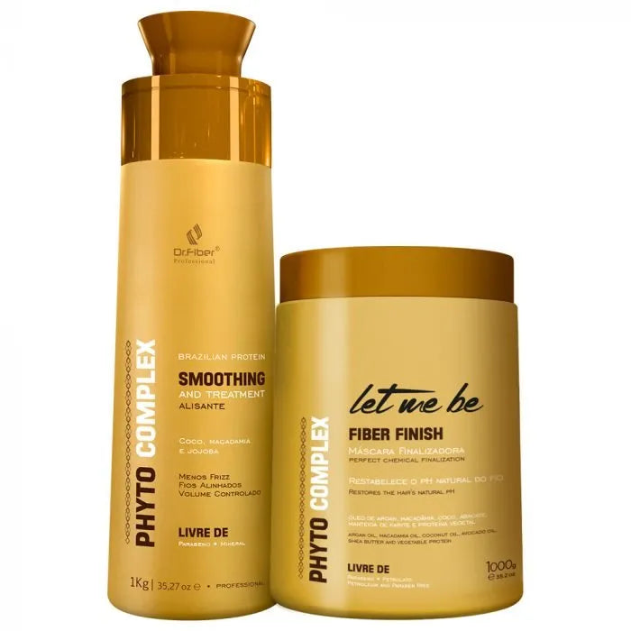 Raddrizzamento complesso del fito | 1L + maschera di finitura complessa di Phyto | 1 kg