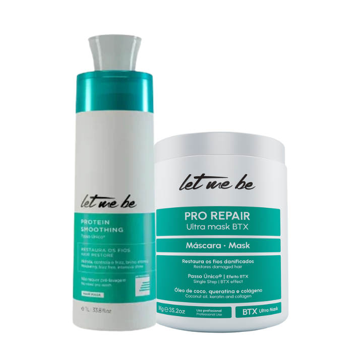 Passaggio singolo di levigatura delle proteine | 1L + BTX Pro Repair Ultra Mask | 1 kg