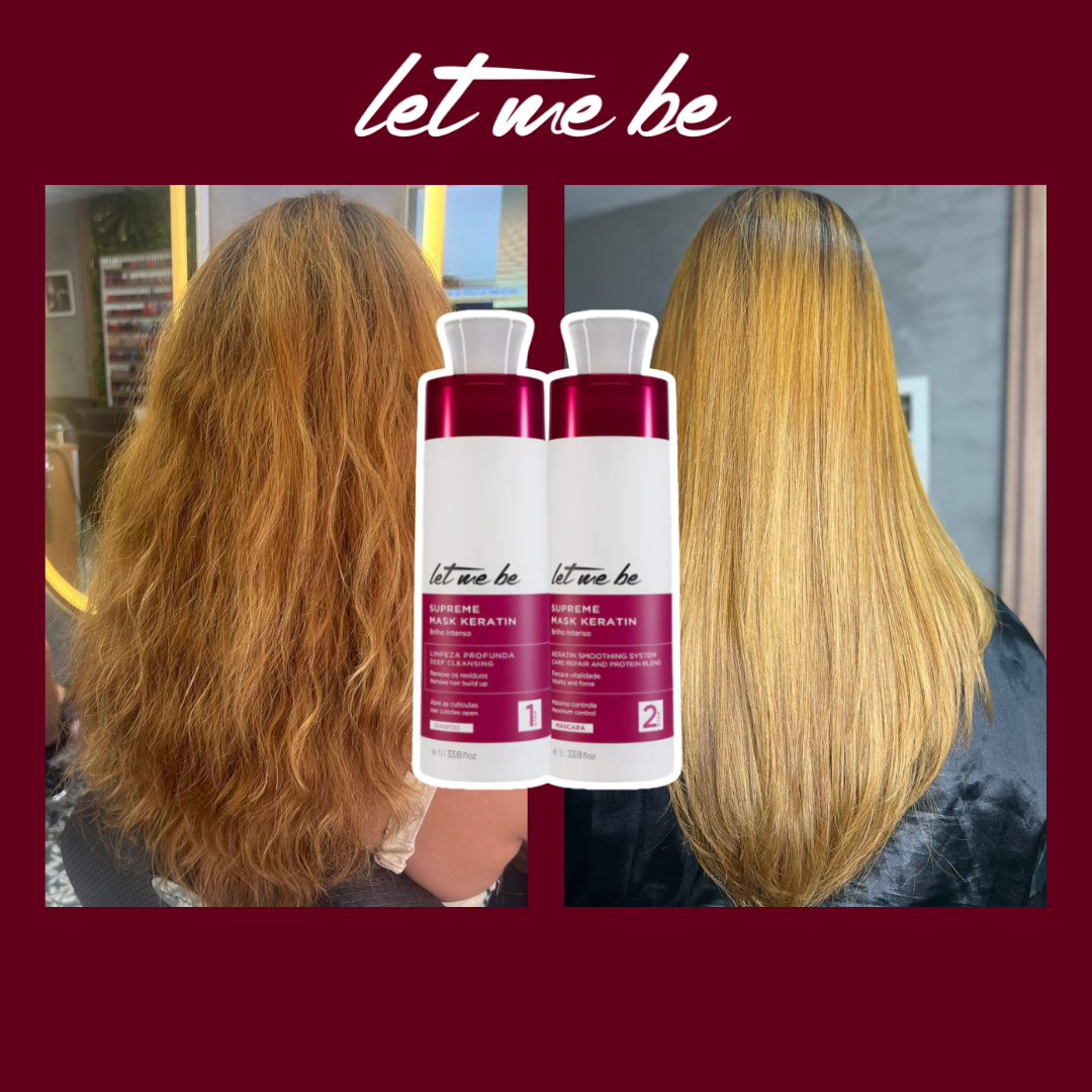 Maschera del kit di raddrizzamento supremo cheratina | 2x1l