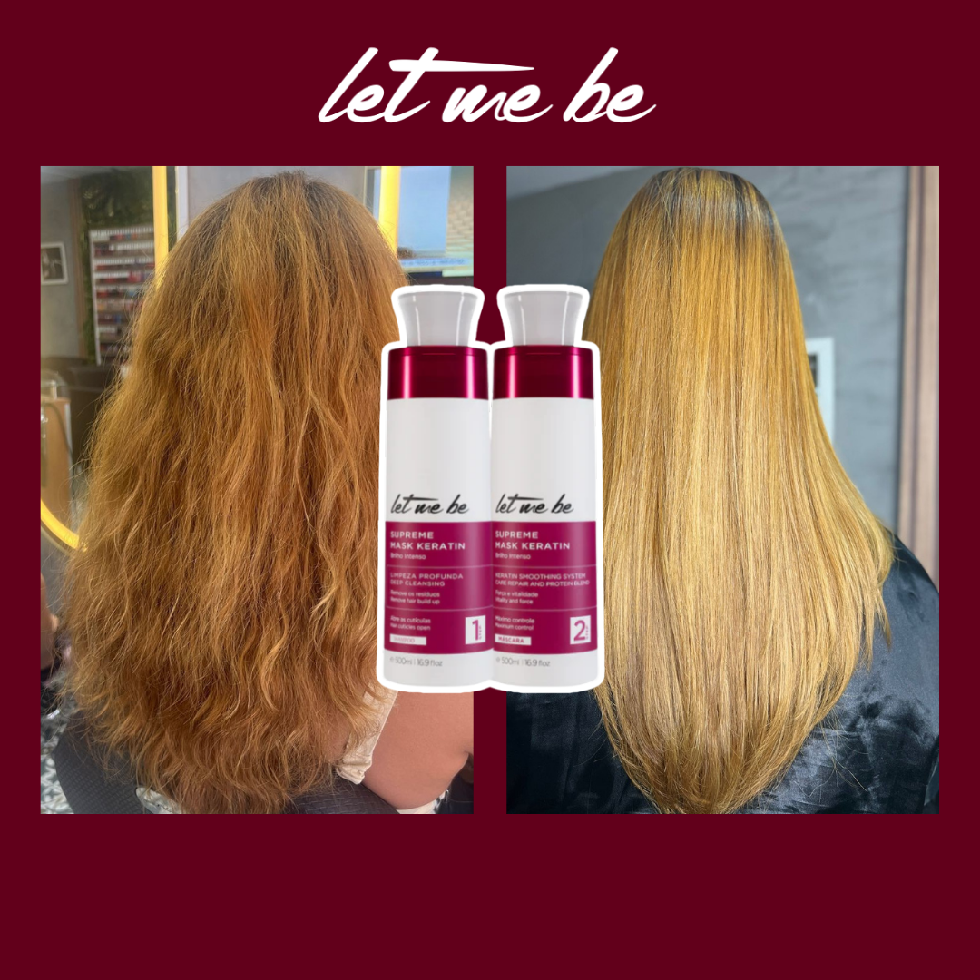 Maschera del kit di raddrizzamento supremo cheratina | 2x500ml