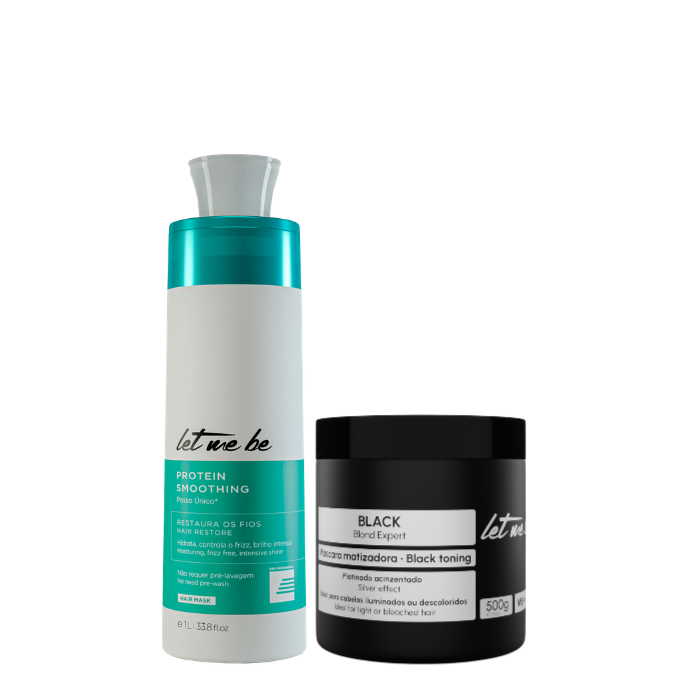 Passaggio singolo di levigatura delle proteine | 1L + Maschera nera - Effetto gestito | 500 g