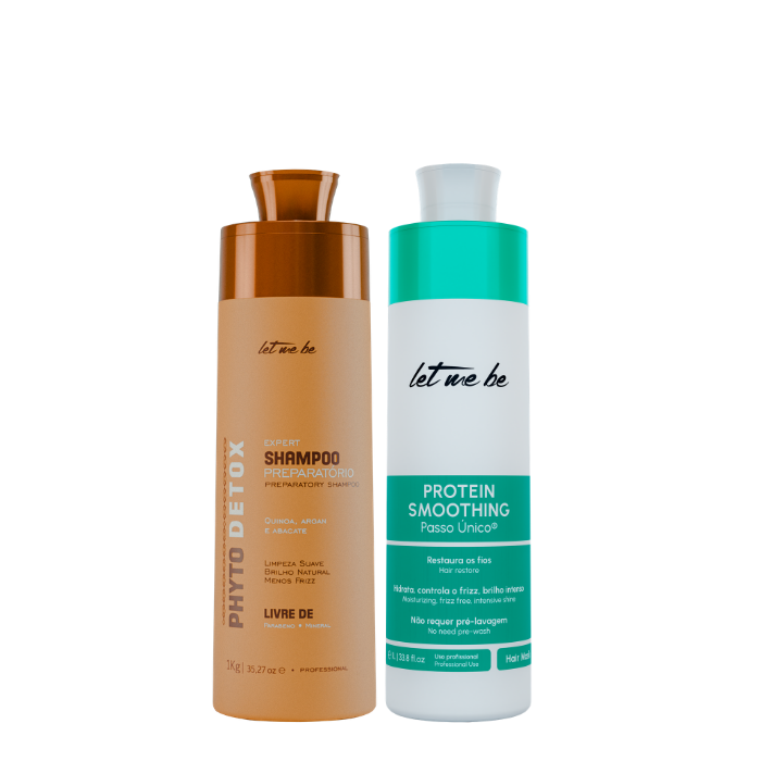 Shampoo preparatorio di disintossicazione Phyto | 1L + raddrizzamento complesso di Phyto | 1l
