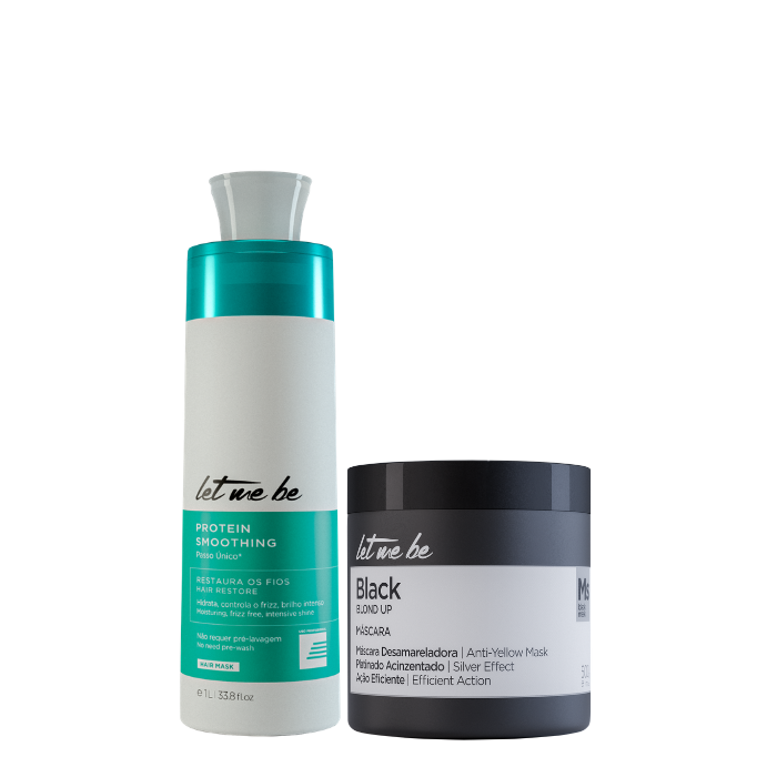 Passaggio singolo di levigatura delle proteine ​​| 1L + Maschera nera - Effetto gestito | 500 g