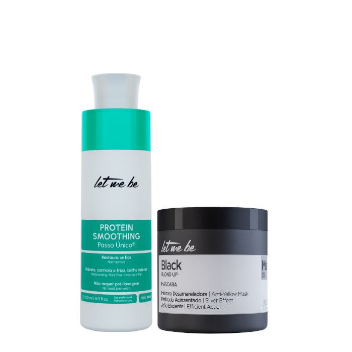 Passaggio singolo di levigatura delle proteine ​​| 500 ml + maschera nera - Effetto grigio | 500 g