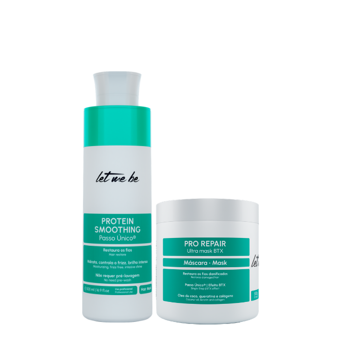 Passaggio singolo di levigatura delle proteine ​​| 500 ml + btx pro riparati ultra maschera | 500 g