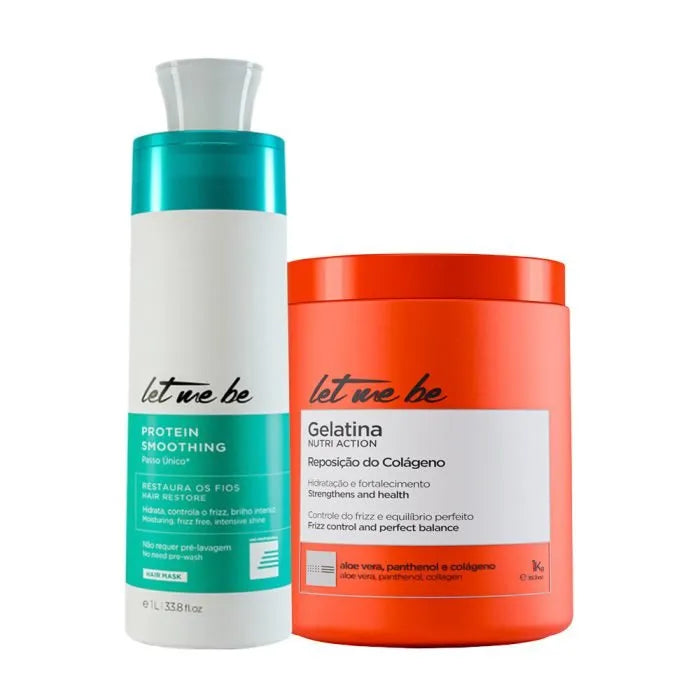 Passaggio singolo di levigatura delle proteine ​​| 1L + maschera di gelatina - idratazione e sostituzione del collagene | 1 kg