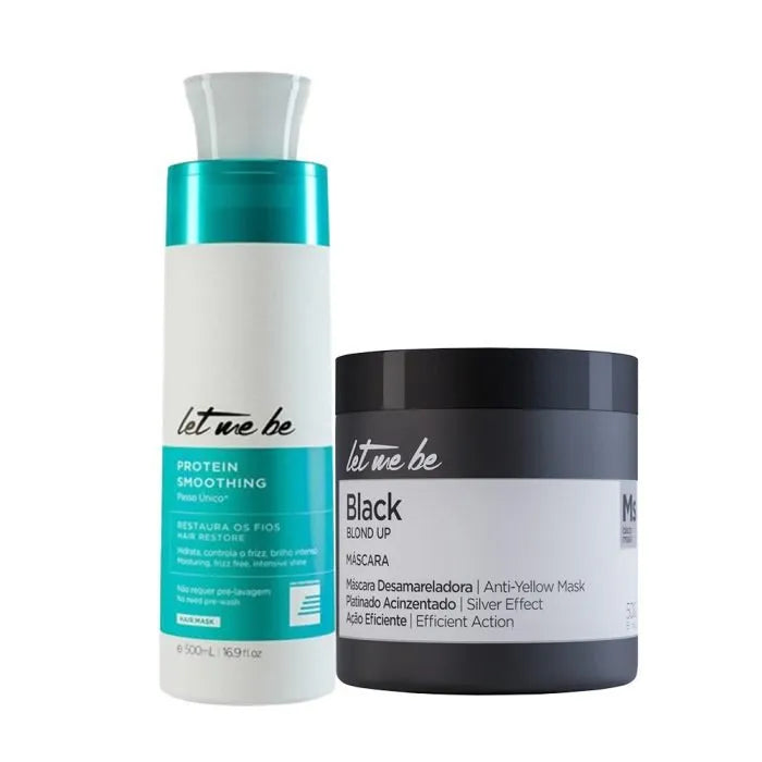 Passaggio singolo di levigatura delle proteine ​​| 500 ml + maschera nera - Effetto grigio | 500 g