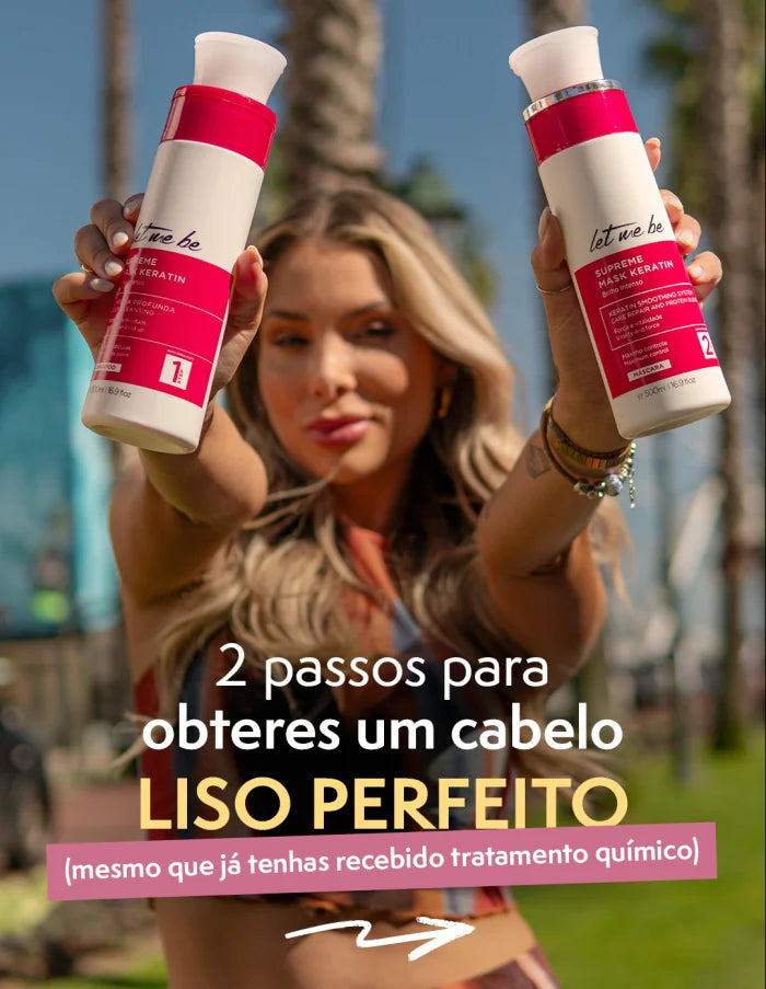 Maschera del kit di raddrizzamento supremo cheratina | 2x500ml