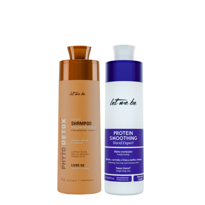 Shampoo preparatorio di disintossicazione Phyto | 1L + raddrizzamento complesso di Phyto | 1l