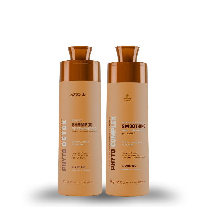Shampoo preparatorio di disintossicazione Phyto | 1L + raddrizzamento complesso di Phyto | 1l